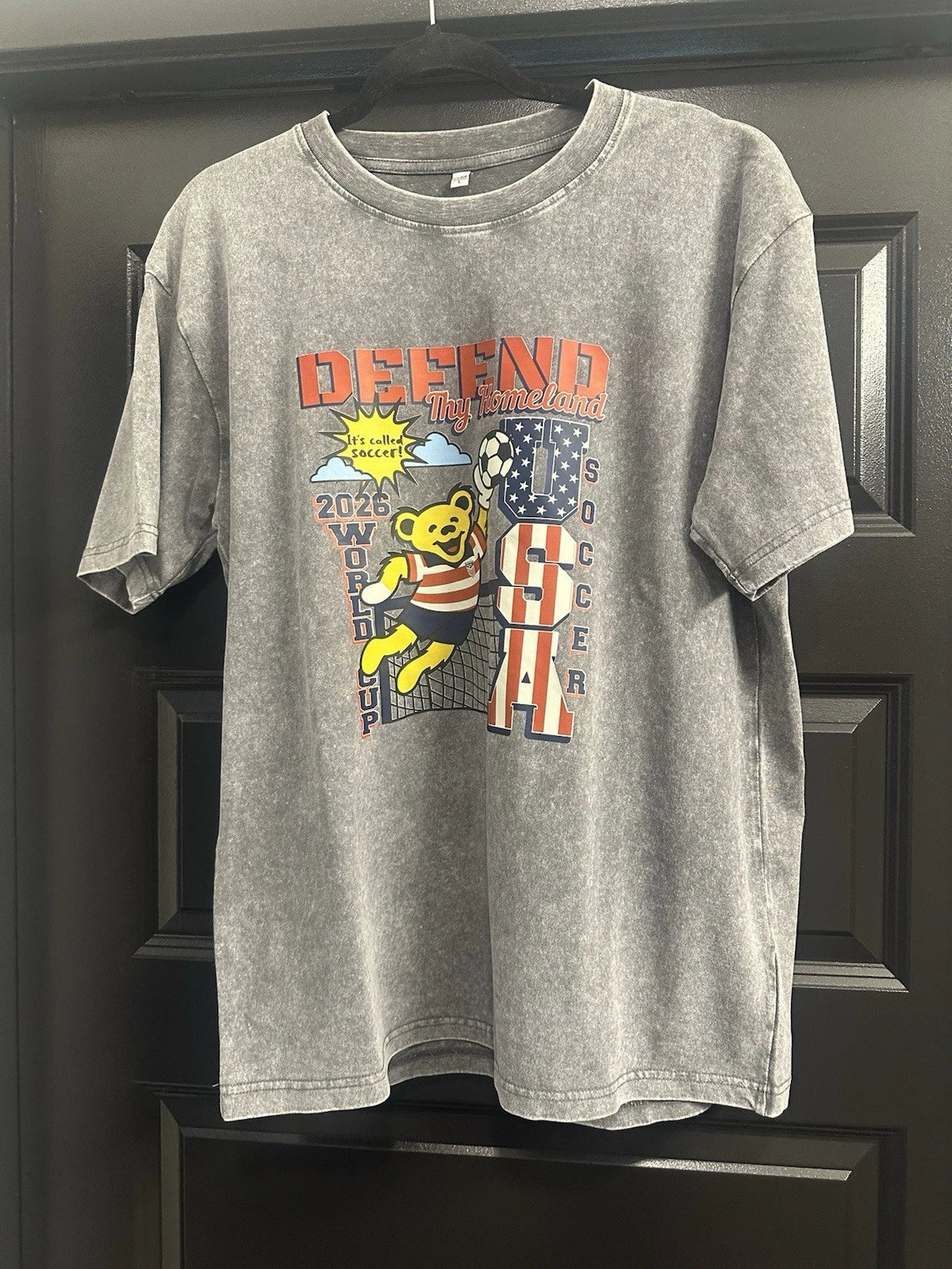 USA Soccer X Grateful Dead 2026 World Cup “Defend Thy Homeland” Shirt - L Gray Unisex
