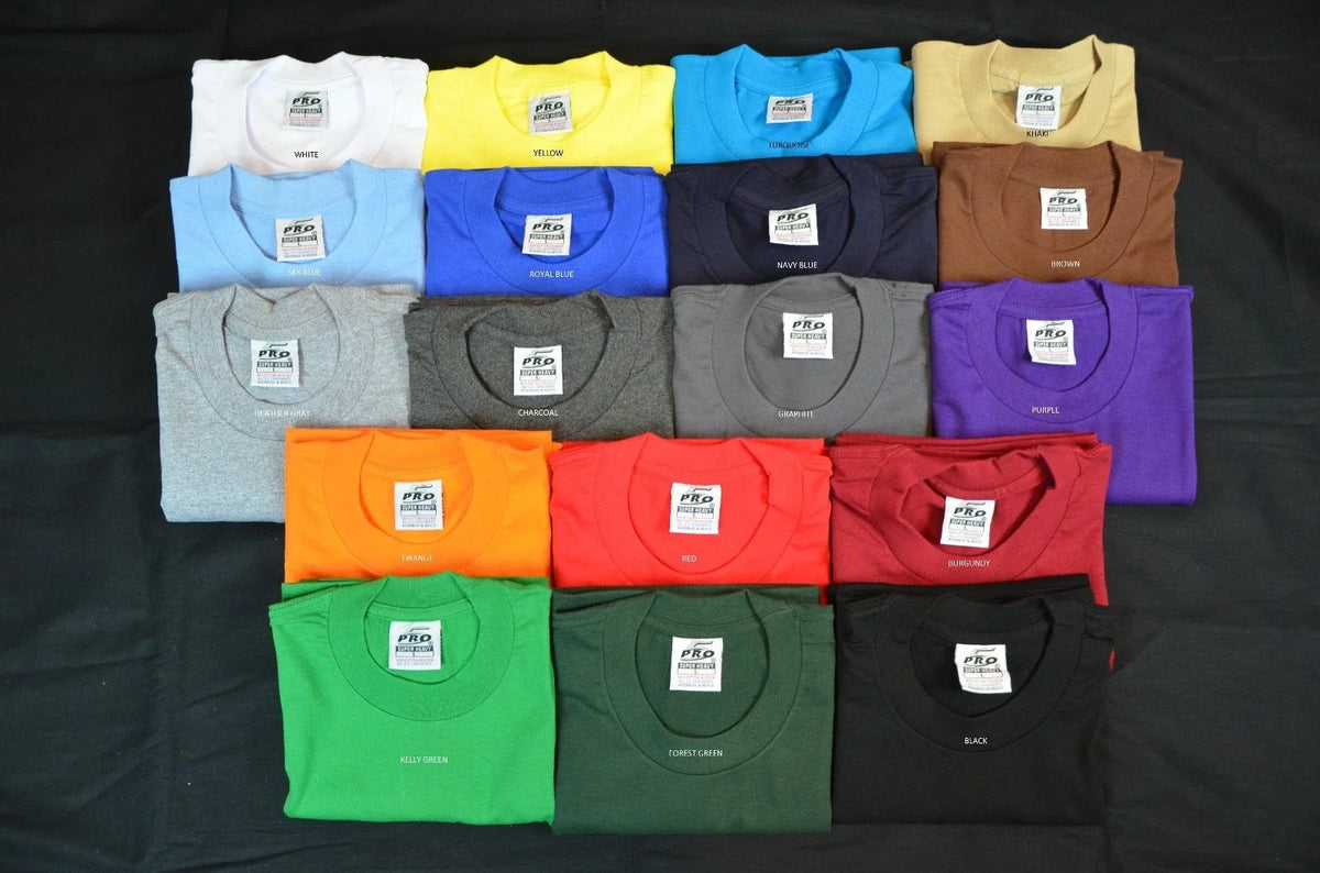 3 NEW PRO5 SUPER HEAVY WEIGHT TEE PLAIN BLANK COLOR COTTON XLT TALL 3PC Unisex