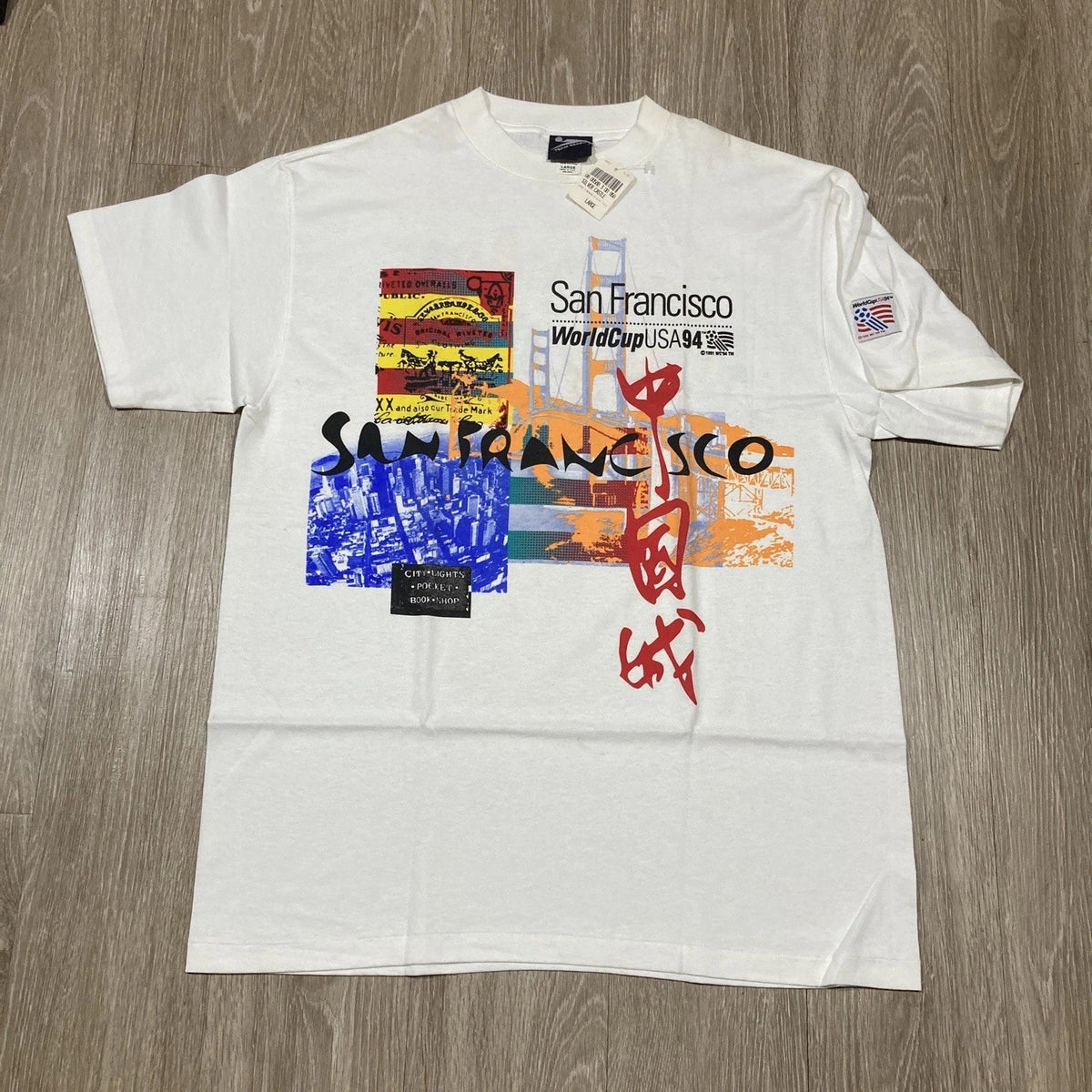 World Cup Shirt L NEW 90s San Francisco Fifa Soccer SF Futbol Game-day Tee Unisex