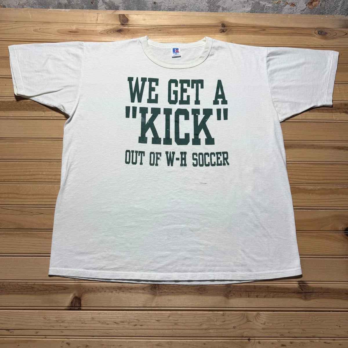 Vintage 90s We Get A Kick Out Of W-H Soccer Sports Graphic USA - 2XL Unisex