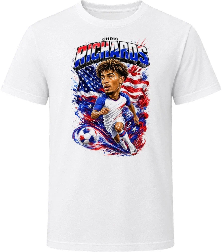 Chris Richards United States Soccer Caricature 2026 World Cup T Shirt Unisex