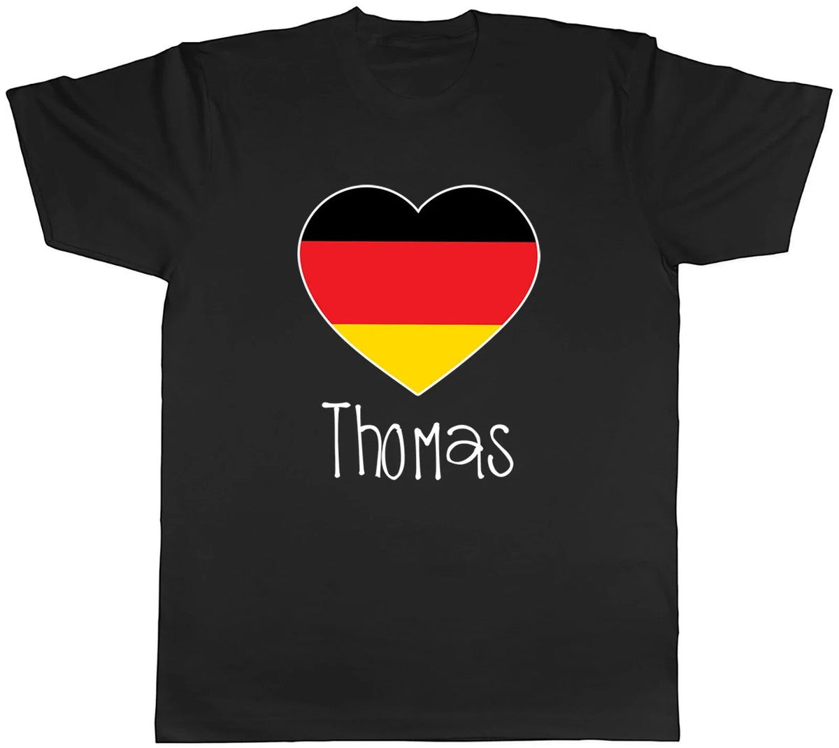 Personalised Love Germany Football Fan Supporter Mens Tee Gift Top Unisex