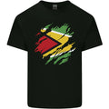 Torn Guyana Flag Guyanese Day Football Mens Light Cotton Unisex