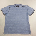 MODERN CULTURE T Shirt Mens Large Blue Black Outline Crew Neck Basic Classic Unisex