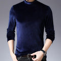 Men's Classic Thermal Half-high Collar Fleece Tops Long Sleeve Bottoming Shirts Unisex