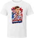 Luka Sucic Croatia Soccer Caricature 2026 World Cup T Shirt Unisex