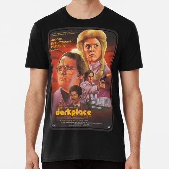 Garth Marenghi Darkplace Distressed Design Essential S-5XL Made in USA Unisex
