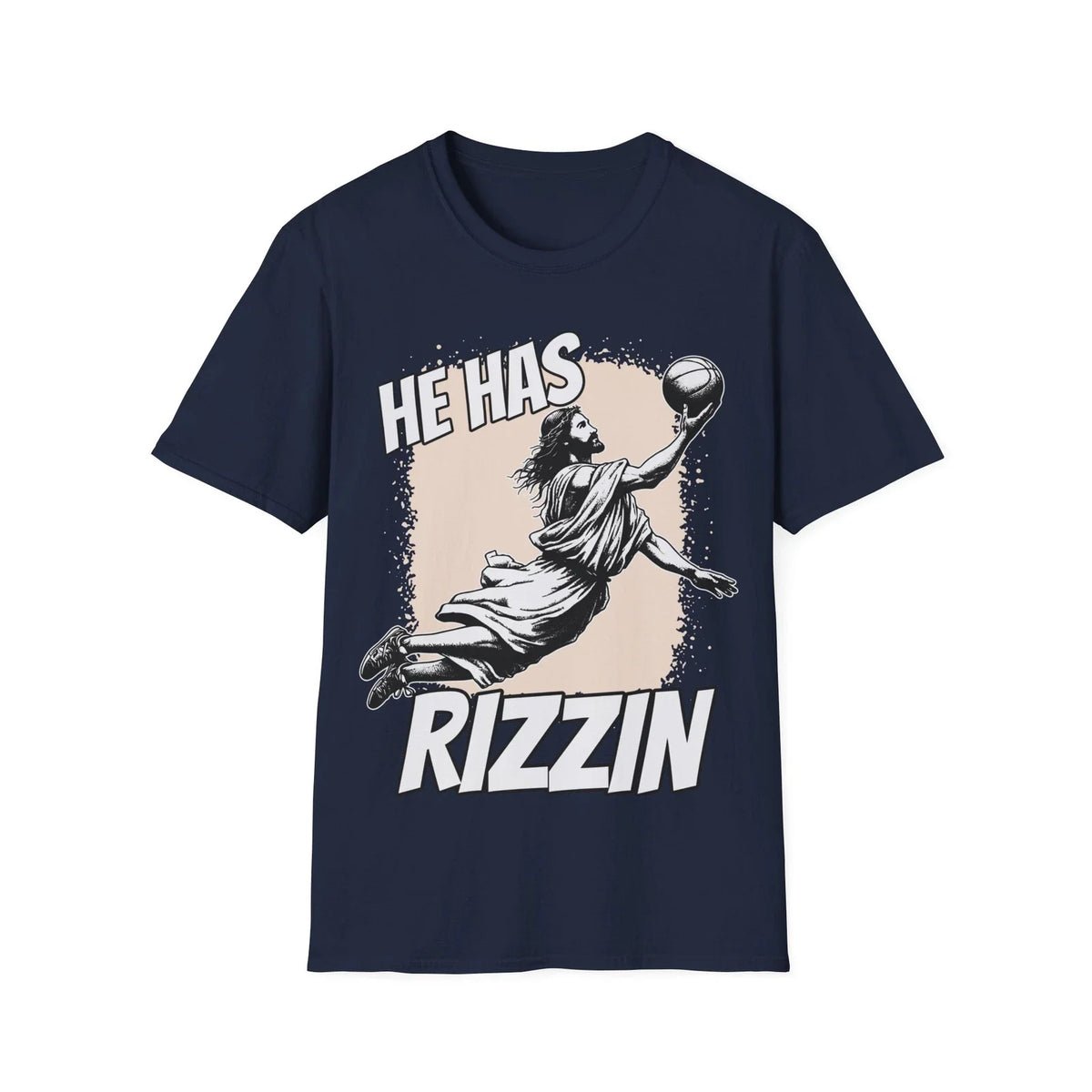 Jesus Has Rizzen Shirt, He Is Rizzen Jesus Rizz Shirt, Softstyle Unisex
