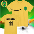 Personalised Brazil Football Custom Name And Number Sports Lover Top Unisex