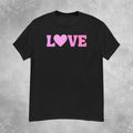 Pink Love Heart Mens S-2XL Unisex