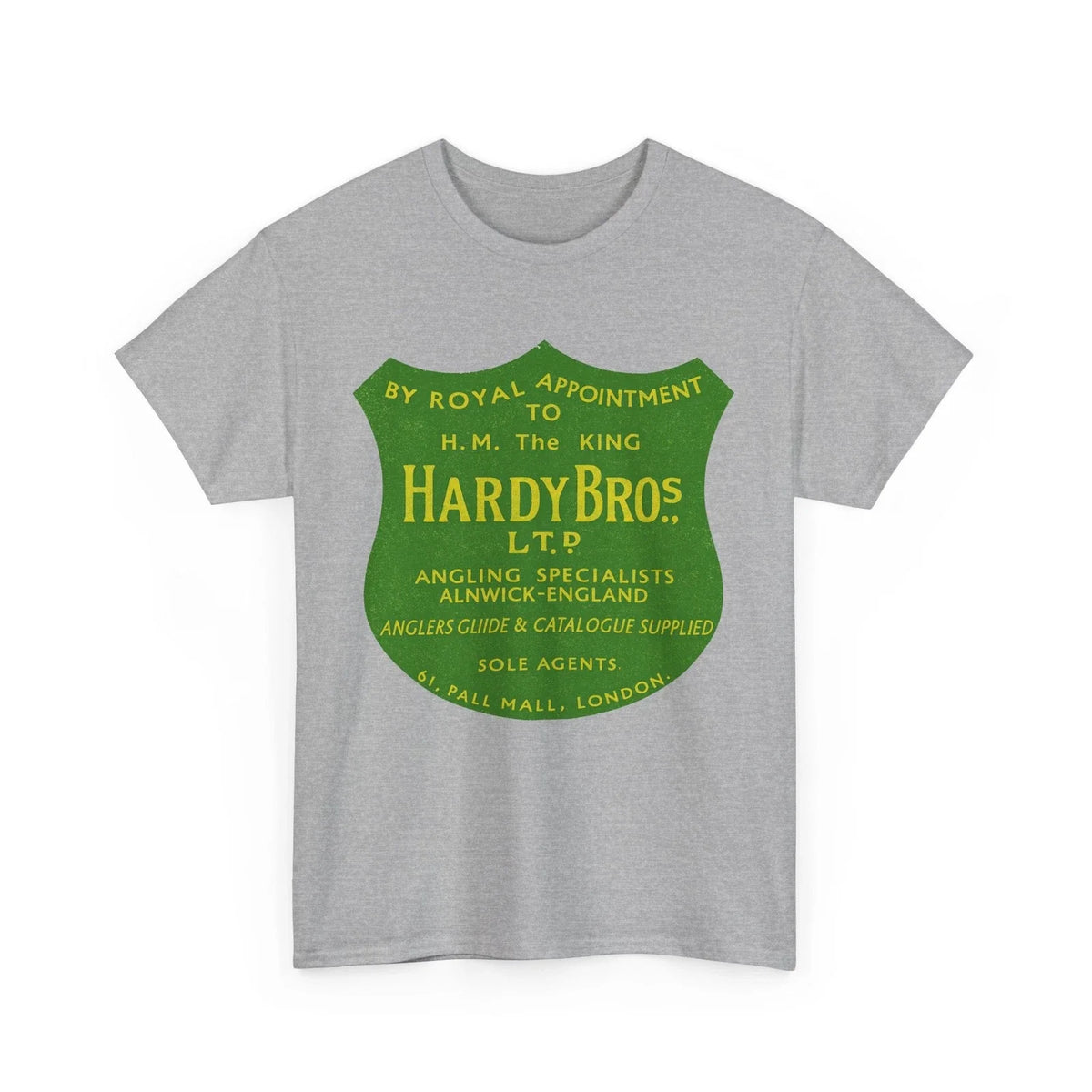 Hardy Bros Vintage Tackle Fly Rod Reel Angling Fishing Logo Distressed Unisex