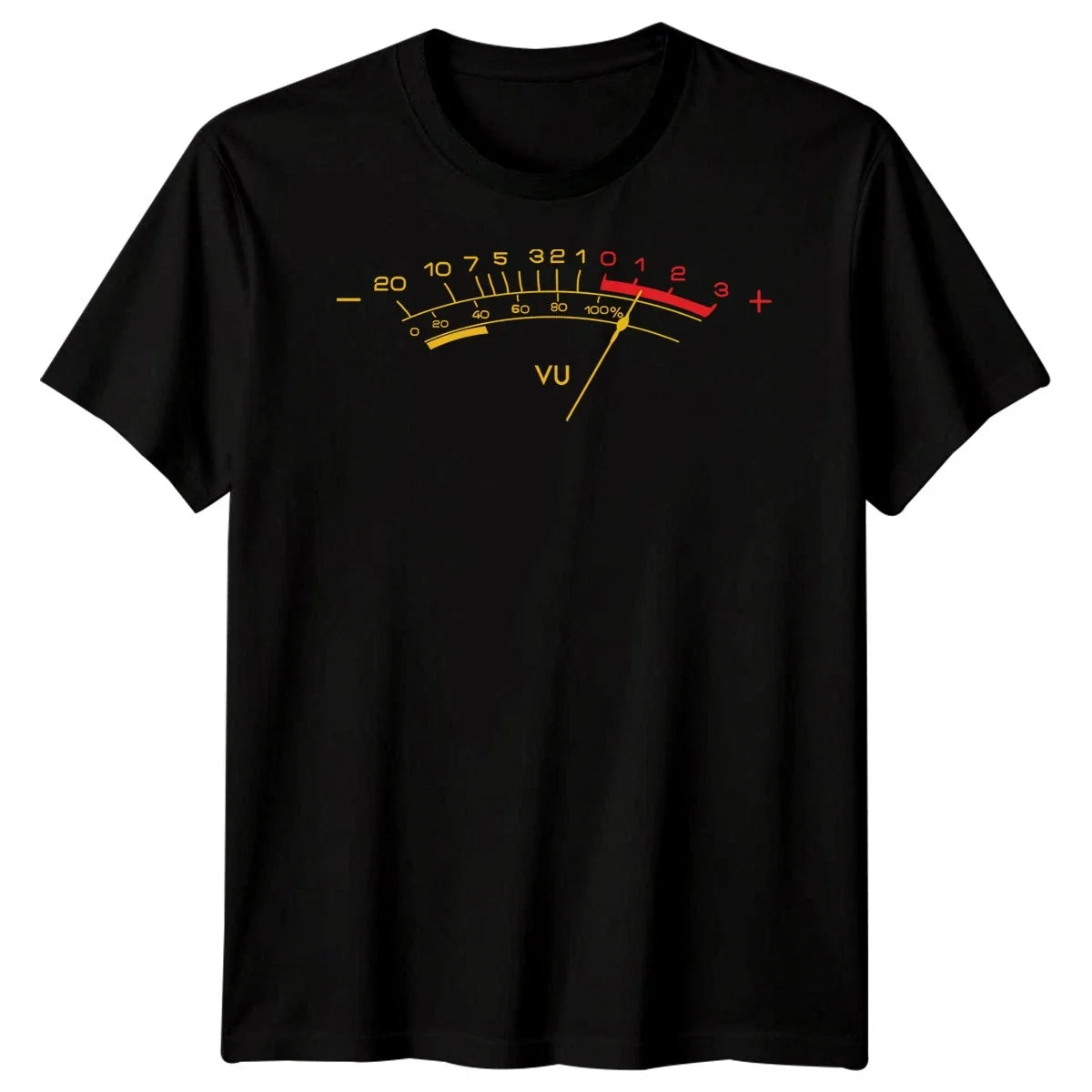 VU Meter Music Production Audio Engineering Mens Womens Graphic Tee Unisex