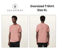 All Saints Mens Tonic TShirt OVERSIZED Top Short Sleeve T Designer Cotton Tee Unisex