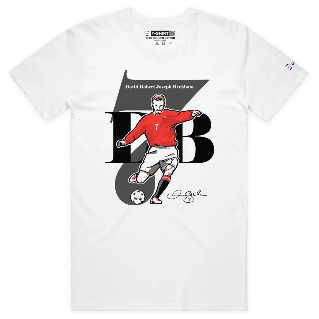 VOICEART Vintage Sir David Beckham Sport Graphic Premium for Soccer Fans Unisex
