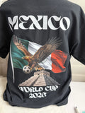 Mexico Soccer Shirt World Cup 2026 Black Cotton Tshirt Unisex Adult Unisex