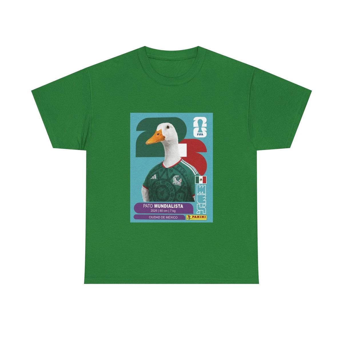Merlin The Patriotic Duck Mexico Soccer Worldcup Fan Futbol Card TEE Unisex