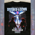2025 System Of A Down Tour Deftones Shirt X-Large Rogers Stadium Toronto Canada Unisex
