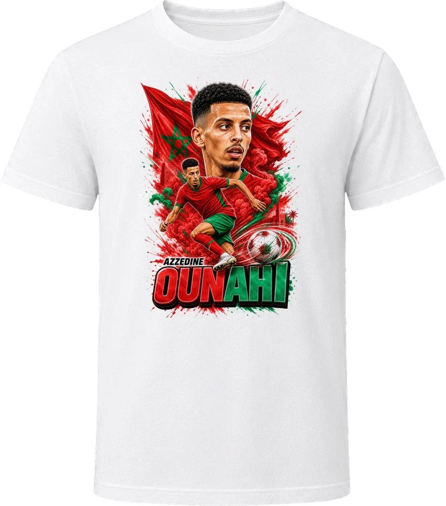 Azzedine Ounahi Morocco Soccer Caricature 2026 World Cup T Shirt Unisex