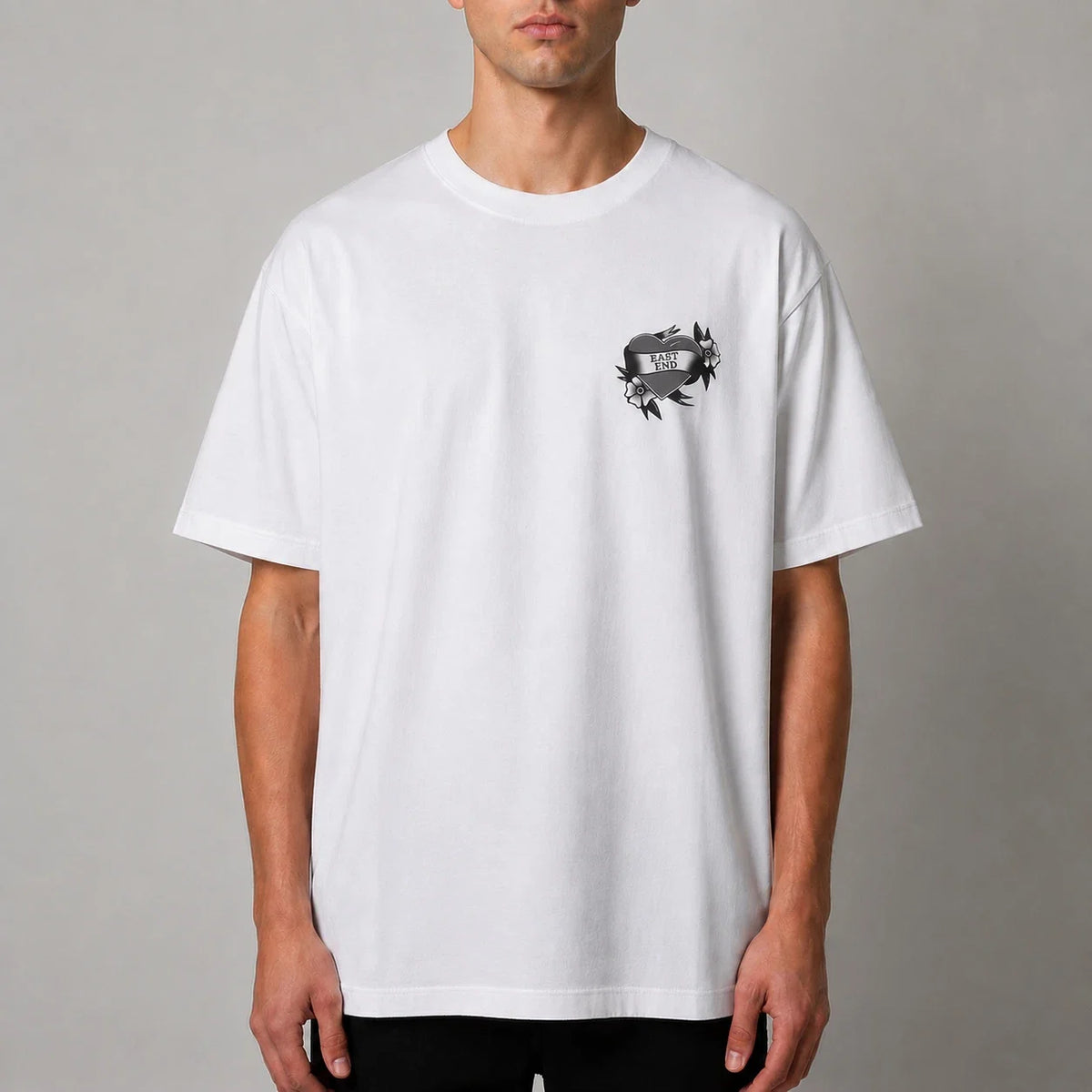 OVO White East End Heart Exclusive Tee Shirt - Large - New Unisex