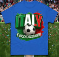 Italy Forza Azzurri , Italy Retro World Cup T Shirt, Italy football Tee Unisex
