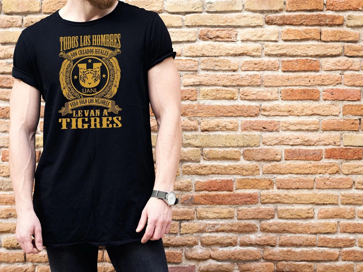 Solo Los Mejores Le van a Tigres Monterrey Futbol Black tshirt playera Unisex