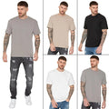 Mens Oversized Enzo Crew Neck Cotton Classic Top Unisex