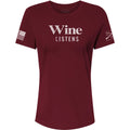 Grunt Style Women's Relaxed Fit Wine Listens - Maroon Unisex