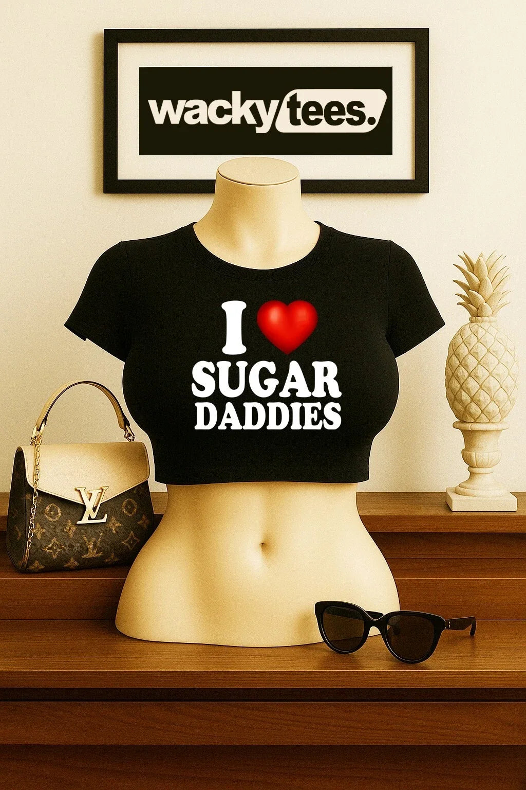 I Love Sugar Daddies I Heart Funny Adult Humor Graphic Tee Shirt Unisex