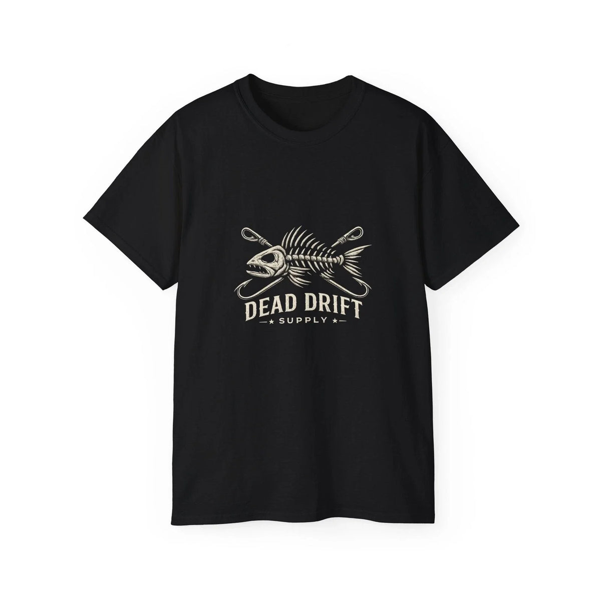 Dead Drift Rustic | Camping, Fishing, Tenting | Rugged, Yet Modern Tee Unisex
