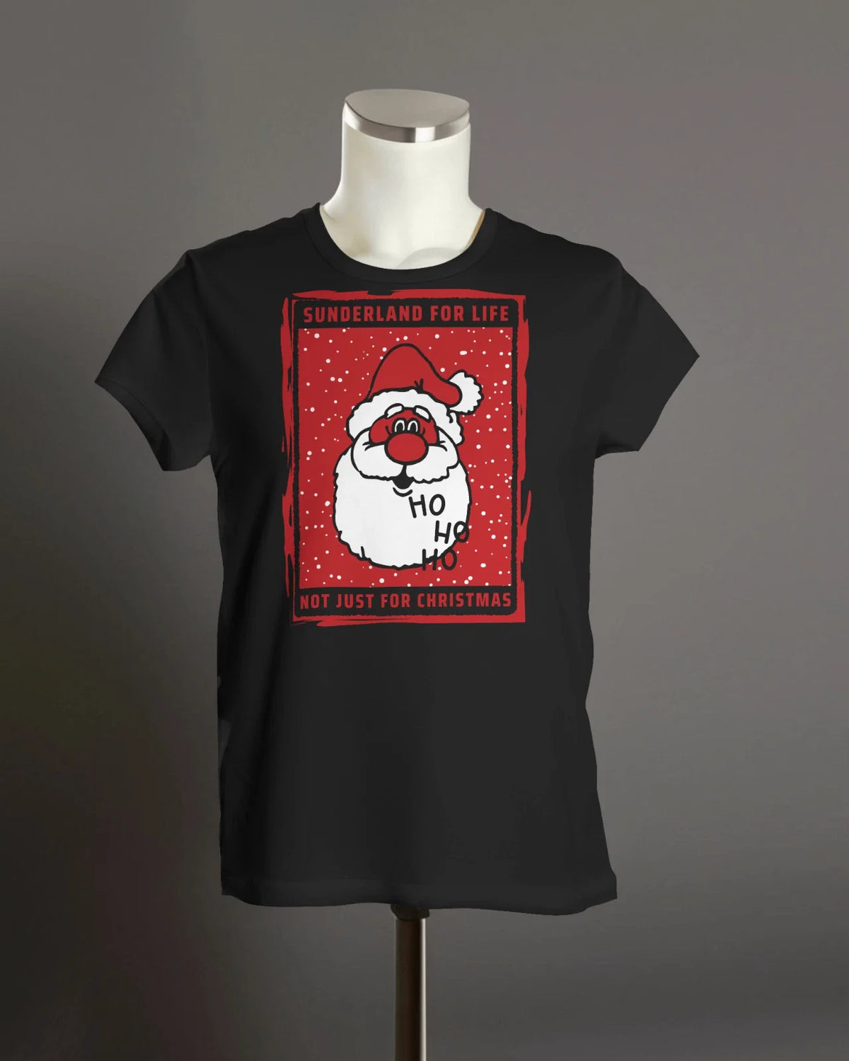 Sunderland Xmas T Shirt | Mackems Black Cats Tyne Wear Roker Santa Christmas Unisex