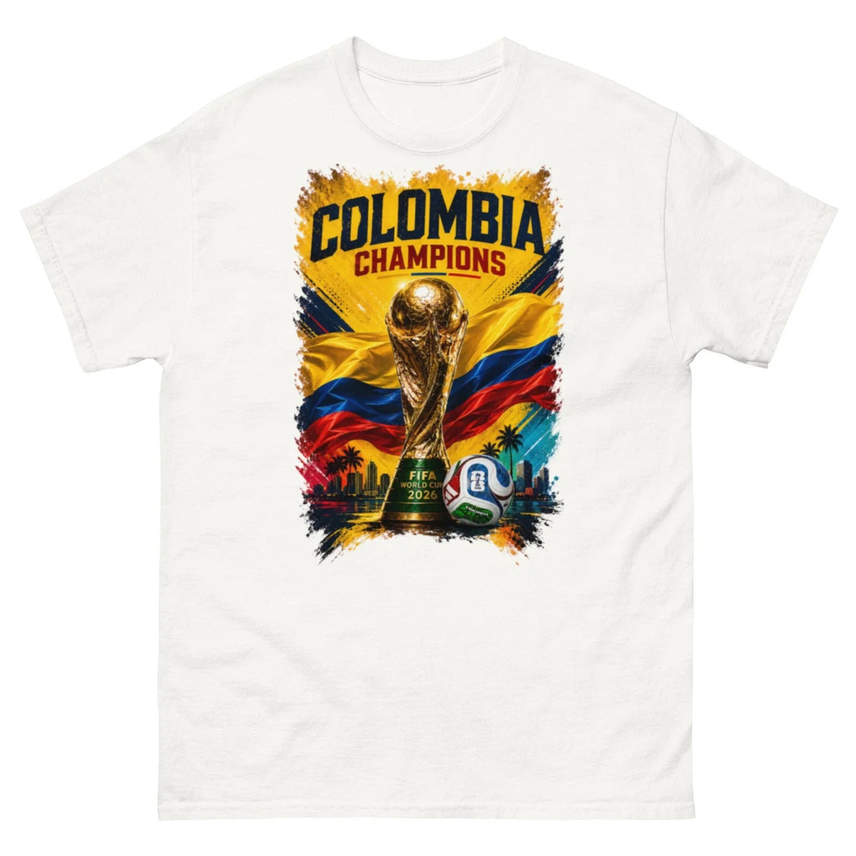 Colombia 2026 World Cup Soccer Fan T Shirt Miami Football Tee Unisex
