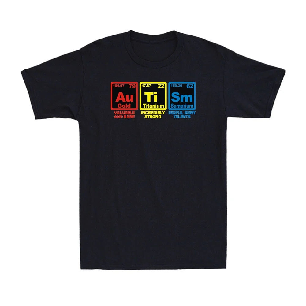 Autism Awareness Elements Periodic Table World Autism Awareness Men's Unisex