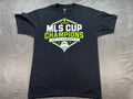 Seattle Sounders FC MLS Cup Champions Black Shirt Med Soccer Futbol PNW 2019 Y2K Unisex