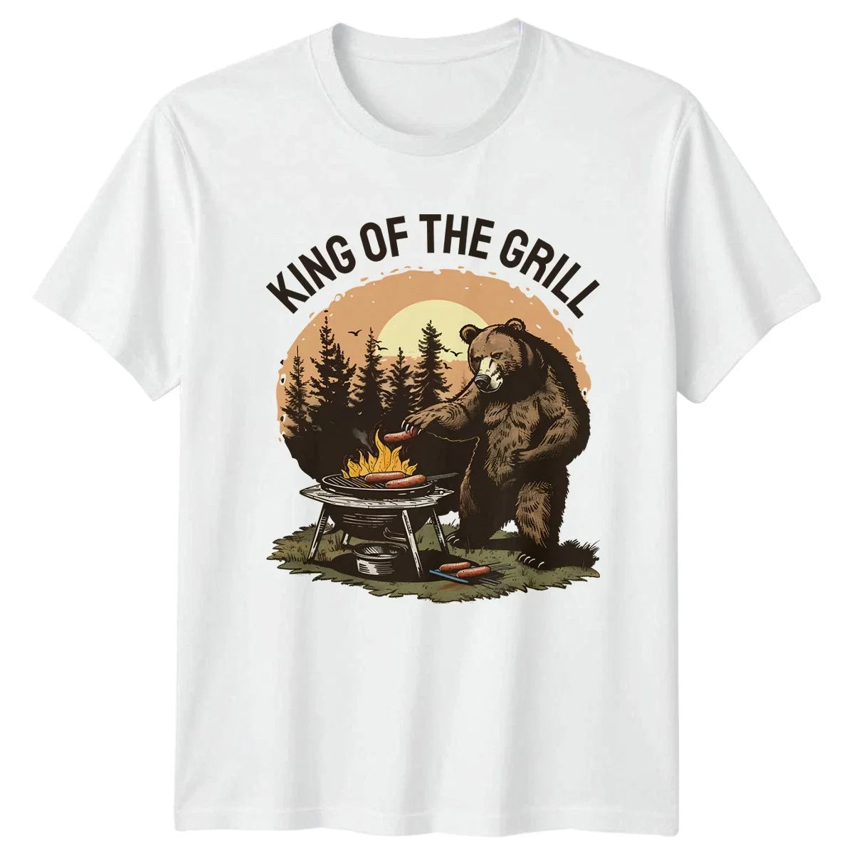 King Of The Grill Mens BBQ Humor Grilling Fathers Day Gift For Him Unisex