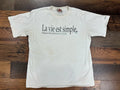 Vintage French Life Is Simple Mont. Tremblant Canada Golf Shirt Unisex