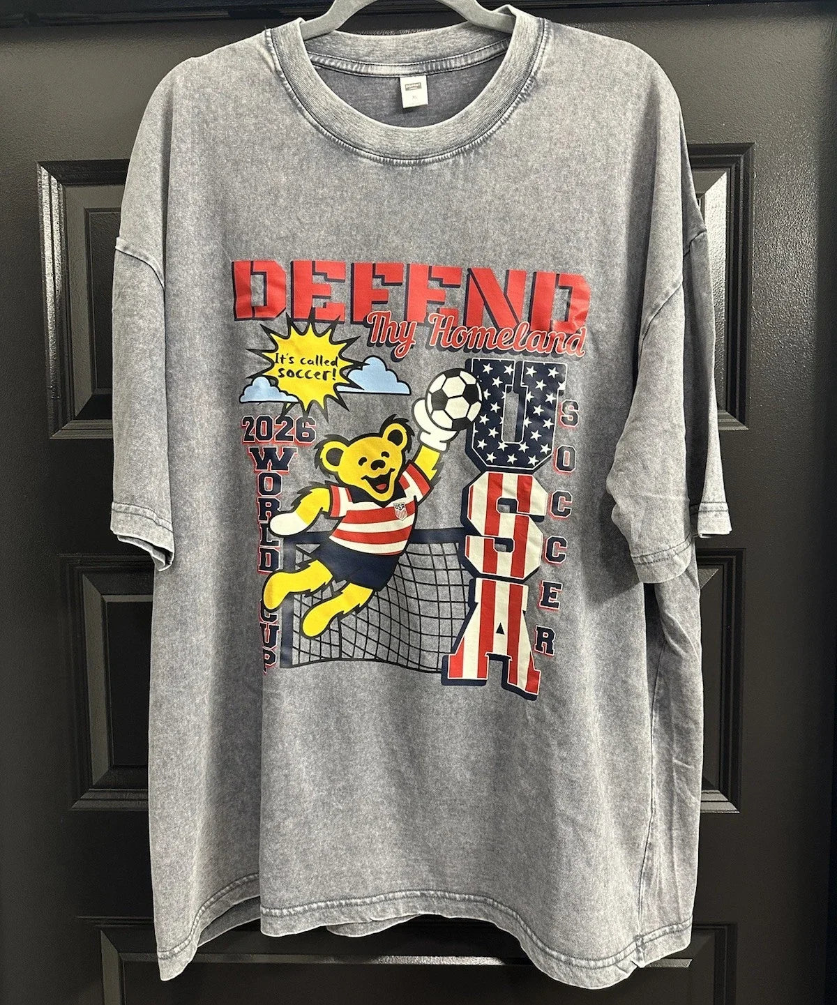 USA Soccer X Grateful Dead 2026 World Cup “Defend Thy Homeland” Shirt - XL Gray Unisex