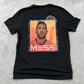 Messi Collection GOAT Graphic Size Large Black Mens Soccer Streetwear Unisex