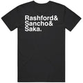 3 Kings Rashford Sancho Saka England Soccer Fan T Shirt Unisex