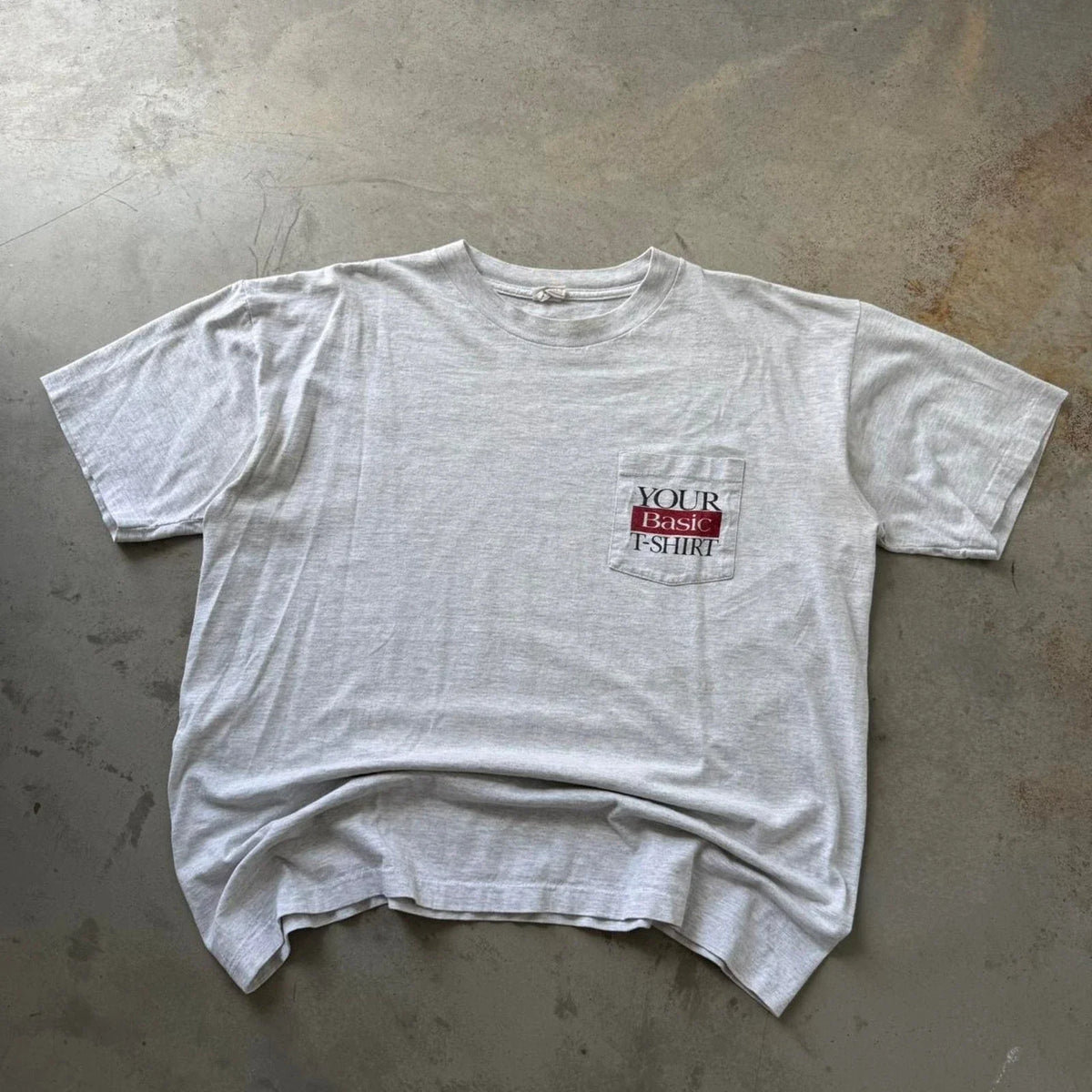 Vintage 90's Not Your Basic Tee Retro Obscure Graphic Pocket Size XL Unisex