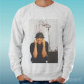 Felpa Man Light Sweater Light Grey " Jim Carrey Film Movie Funny " Unisex