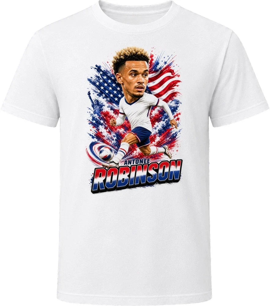 Antonee Robinson United States Soccer Caricature 2026 World Cup T Shirt Unisex