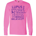 Inktastic Lupus Awareness Walk Slogan Ribbon Long Sleeve Fight Event Tee Unisex