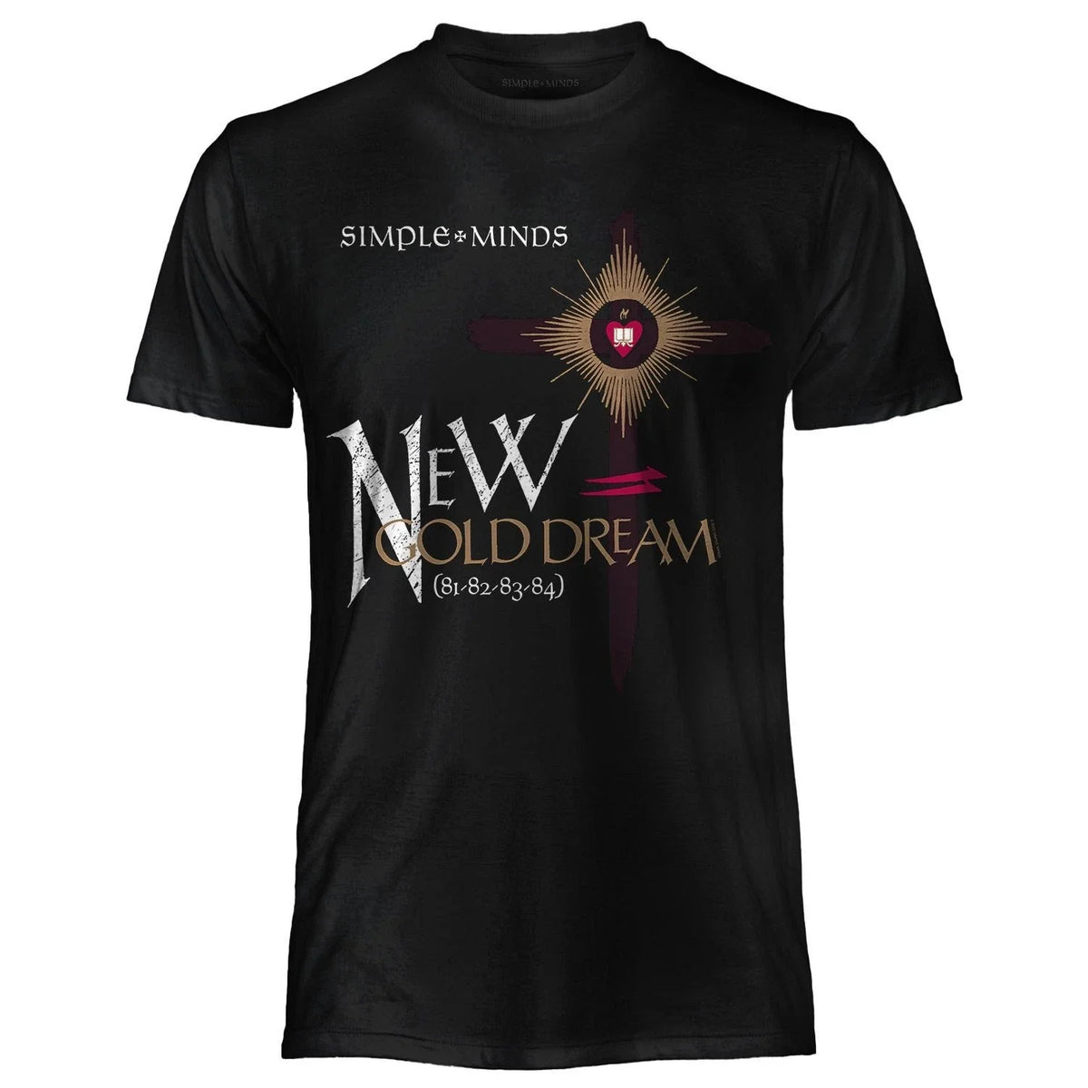 Simple Minds Official Jersey Original Black New Gold Dream Unisex