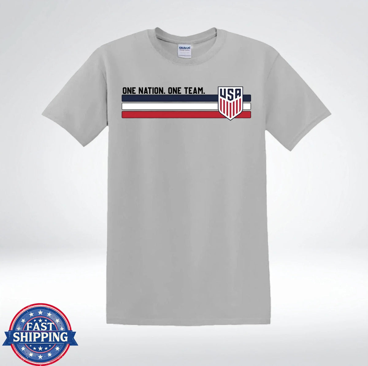 One Nation One Team USA Soccer Fan Patriotic Unisex