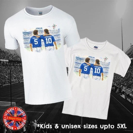 Italy Maldini R.Baggio USA 94 World Cup in Mens, Ladies & Kids Sizes Unisex