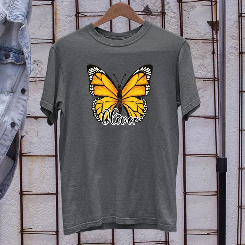 Personalised Butterfly Custom Name Monarch Design Elegant Gift Unisex