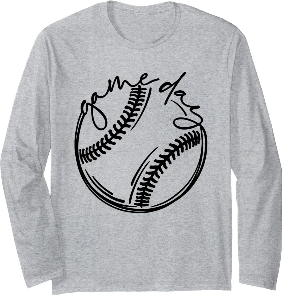 Game Day Vibes Softball Season Baseball Season Gifts Long Sleeve Tshirt Unisex