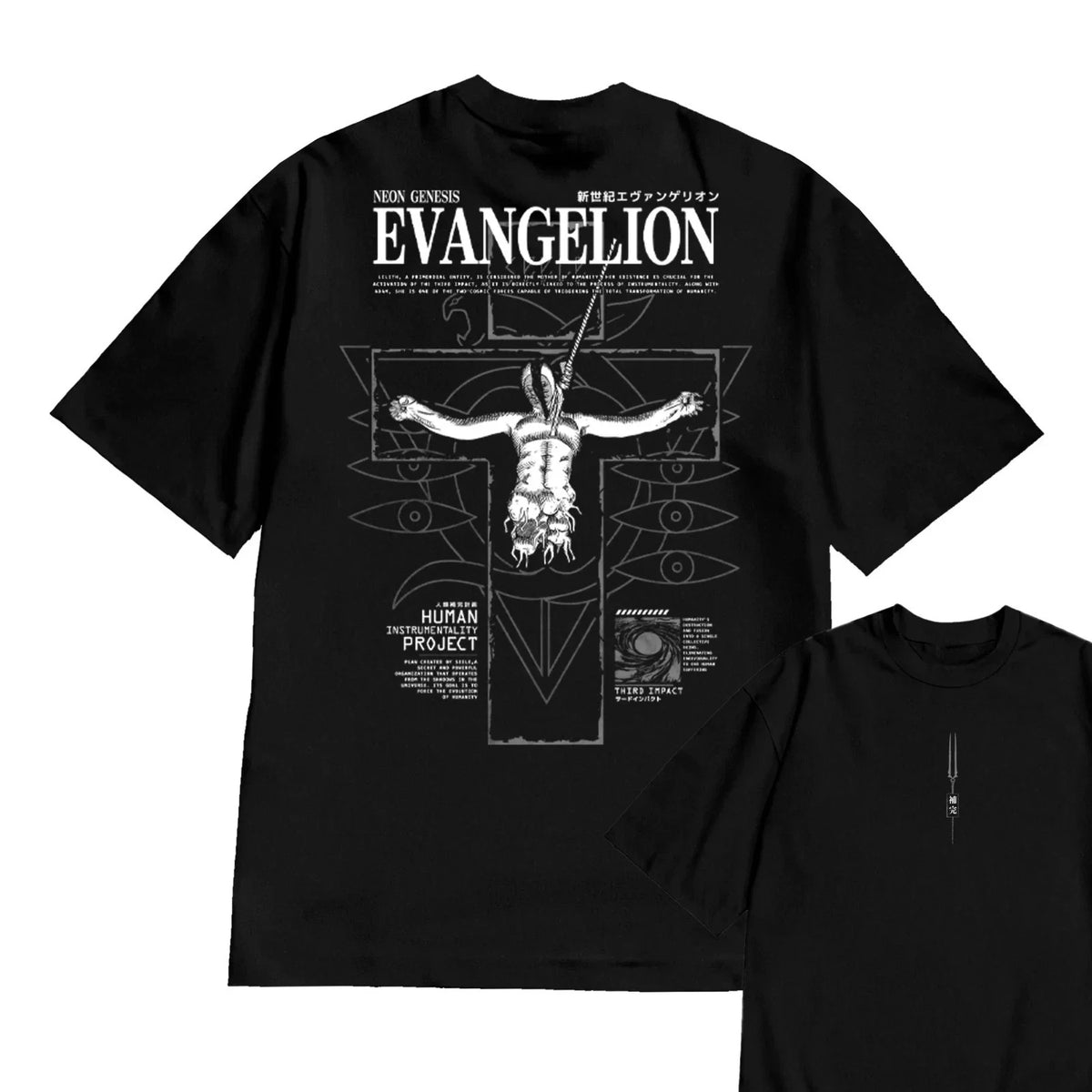 Neon Genesis Evangelion Graphic Print Unisex Cotton Tees Unisex