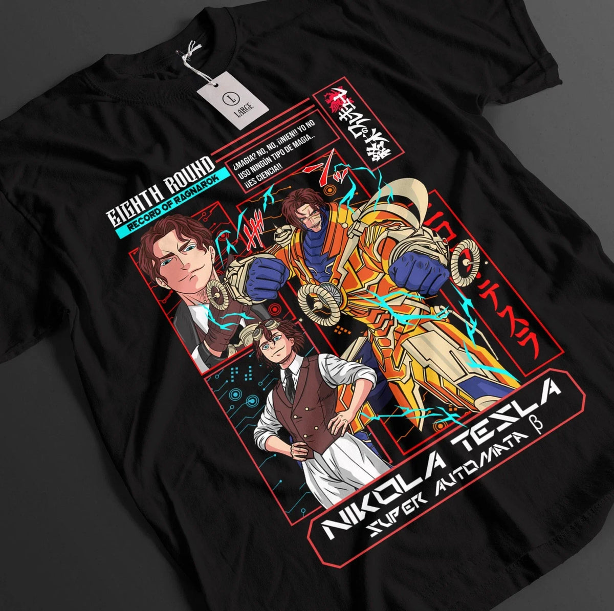 Record Of Ragnarok Shirt Jack The Ripper Tshirt Buda Adam Top Anime Tee Unisex