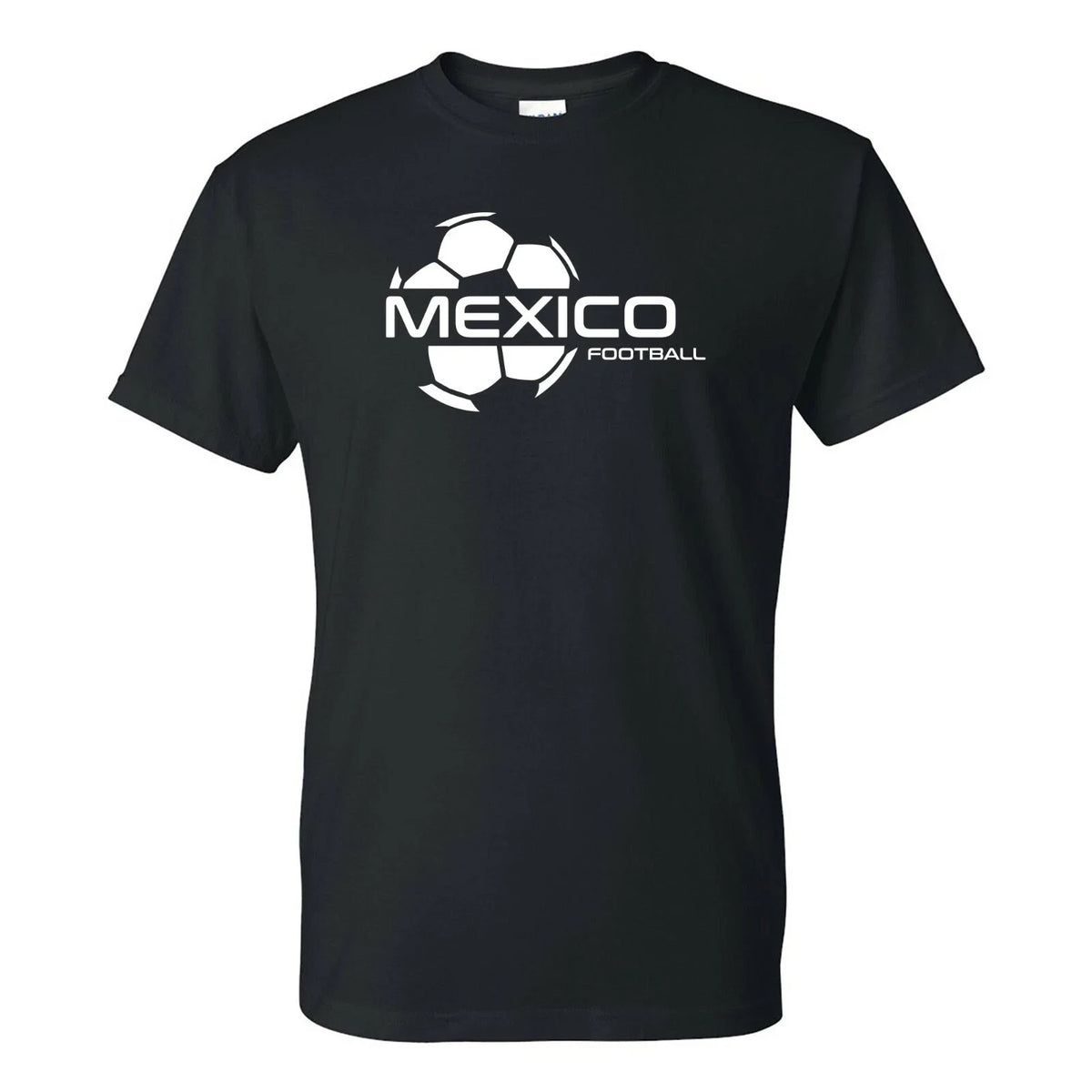 Mexico Football Strike - Soccer Sports Short Sleeve - Black Unisex